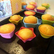 Lapurete&rsquo;s &reg; 36-pack Cupcake Liners-Silicone Reusable Cupcake and Muffin Baking Cup-No BPA,Six Vibrant colors.... N4