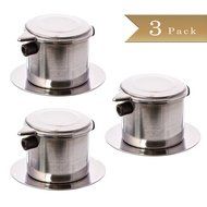 Set of 3 - Stainless Steel - Single Cup Coffee Brewer Infuser Filter N4