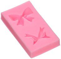 Longzang F0270 Bowknot Fondant Silicone Sugar Mold, Small