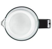 BonJour Coffee Borosilicate Glass French Press with Coaster &amp; Scoop, 12.7-Ounce, Riviera, Black N4