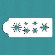 Y&amp;XL&amp;H Snowflake Cake and Cookie Stencil, Xmas Celebration Design Stencils, Fondant Cake Decorating Tools