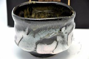 Japanese Mino Yaki ware Matcha Bowl Green Tea 12 / 12 / 9cm (4.7 / 4.7 / 3.5inch)[7360] N4