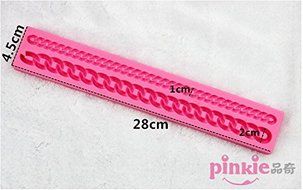 Pinkie Tm Chain Shaped silicone Soap Mold,Resin Clay Chocolate Candy Silicone Cake Mould,Fondant Cake Decorating... N2