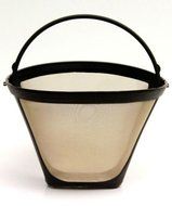 NEW Universal Gold Tone Permanent #4 Cone Coffee Filter Cuisinart, Krups 214
