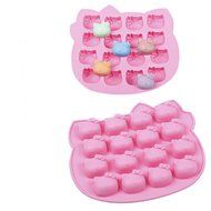 Yunko Bakeware Silicone Lovely Hello Kitty Shape Chocolate Mould, 16 Holes N3