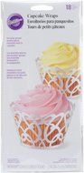 Wilton 415-0182 Wilton Pearl Swirl Cupcake Wraps, 18-Pack N7