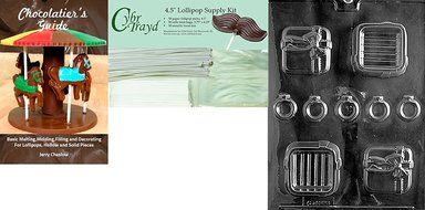 Cybrtrayd W047 Gift Pour Box with 5 Rings Chocolate Candy Mold with Exclusive Cybrtrayd Copyrighted Chocolate... N3