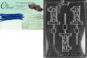Cybrtrayd D064 Number 1 Dad Lolly Dads and Moms Chocolate Candy Mold N4