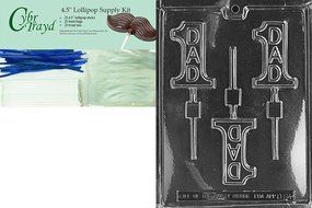 Cybrtrayd D064 Number 1 Dad Lolly Dads and Moms Chocolate Candy Mold N5