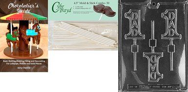Cybrtrayd D064 Number 1 Dad Lolly Dads and Moms Chocolate Candy Mold N6