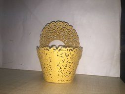 Sharing Star 100 Pieces Filigree Artistic Muffin Case Cupcake Paper Cup Liner Little Vine Lace Laser Cupcake Wrappers... N15