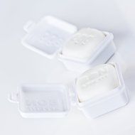 Square egg mold monbento - white