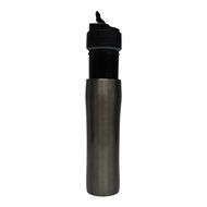 Equaliteria&trade;Portable stainless steel grey French Press 12oz travel mug with filter and double wall insulated thermos... N9