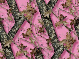 Mossy Oak Pink Camo Branch Edible Cake Topper Frosting 1/4 Sheet Birthday Party