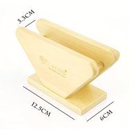 Natural Wood Coffee Filter Holder for Aeropress, Chemex and Hario Pour Over filters, Coffee Filter Dispenser Rack... N2