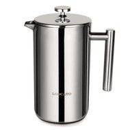 LOSCATO 50-Ounce Double Wall Stainless Steel French Press Coffee Maker (1.5L) N5