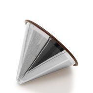 Nicelucky Coffee Dripper Stainless Steel with Double Layer Fine Mesh Reusable Pour Over Permanent Clever Coffee... N2