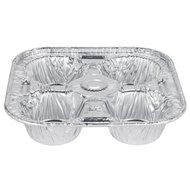 Jumbo Foil Muffin &amp; Cupcake Pan 4 Cavity [5 PACK] N2