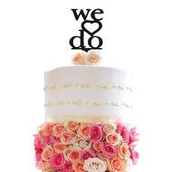 Ecape Acrylic Wedding Cake Toppers Custom Love You More Cake Toppers Cake Decoration Black Pack of 1 N31