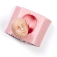 Doll Face Flexible Silicone Mold, Fondant, Candy, Chocolate, Food Safe, Polymer Clay, Resin Mold, Fairy Mold. N2