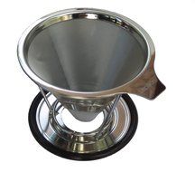 Lepilion Stainless Steel Reusable Coffee Filter and Brewer with Coffee Stand (2 cup) | Paperless Pour Over Coffee... N3