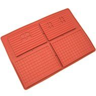 Freshware CB-700RD Silicone Gingerbread and Chocolate House Mold - 2 pcs N2