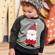 Sleepwear ,BeautyVan Cute Boy Santa Claus Winter Tops Outwear Pullover Sweatshirt Warm Coat Clothes (3T, Gray) N3