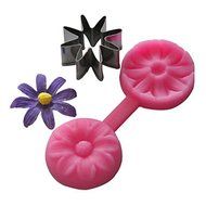 Y&XL&H Silicone Cupcake Mold 8 Petals Flower Embossing N3