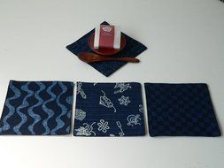 CYBERL Japanese Coaster/ Cocktail Napkins Set of Nine / Best for Matcha Bowls N5