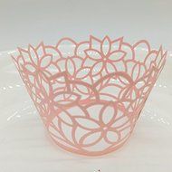 CozyT 50 PACK Flowers Design Cupcake Wrappers Artistic Bake Cake Paper Cups Vine Lace Laser Cut Liner Baking Cup... N5
