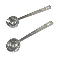 SIO 2pcs 15ml Stainless Steel Tablespoon Milk Powder Measuring Spoon Coffee Scoop Ice Cream Spoon N2