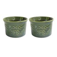 American Atelier Bargello Ramekins (Set of 2), Green