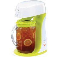 750 Watts Electric Iced Tea Maker with 2.75 Quart Plastic Pitcher, Auto Shut-Off, 11 Cup Capacity, White/Green N6