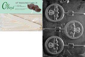 Cybrtrayd P019 Claddagh Lolly Chocolate Candy Mold with Exclusive Cybrtrayd Copyrighted Chocolate Molding Instructions... N6
