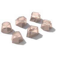 Alessi Set of 6 Moulds in Silicone - Peach