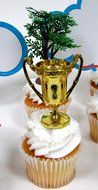 PLANES ~ Dusty Crophopper ~ 12 Piece Birthday CUPCAKE Topper Set Featuring 6 Dusty Crophopper Figures and Decorative... N9