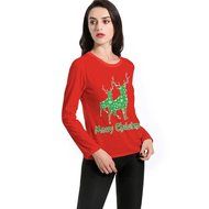 Sweatshirt,Morecome Women Long Sleeve Pullover Sweatshirt Santa Claus Christmas Tops N27