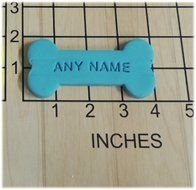 Personalized Dog Bone Fondant Cookie Cutter and Stamp #1107 N2