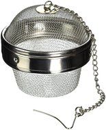 New Twist-Lock Spice Ball Tea Infuser Herb Infuser, Stainless Steel, Large Size (3 x 2.5&quot;)