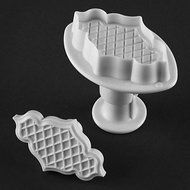Sher Cloud Shape Cake and Cookie Cutter Mold with Plunger (2 Pieces) N4