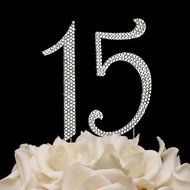 Birthday Crystal Cake Toppers Sparkling Bling Birthday Cake Toppers (50th Birthday Caketop Gold) N5