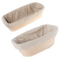 EXIU Banneton Bread Proofing Basket with Linen Liner N4