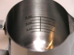33 oz Stainless Steel Frothing Pitcher with Graduated Interior Markings N7