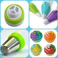 K&amp;S Artisan Professional Quality 56 pcs Russian Piping Tips Set(XLarge 35 tips+20 Piping Bags+Coupler) 304 Stainless... N12