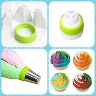 K&amp;S Artisan Professional Quality 56 pcs Russian Piping Tips Set(XLarge 35 tips+20 Piping Bags+Coupler) 304 Stainless... N13