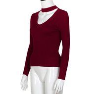 Knitted Sweater,Morecome Women Knit Casual Long Sleeve Pullover ops (L, White) N16