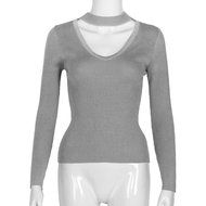 Knitted Sweater,Morecome Women Knit Casual Long Sleeve Pullover ops (L, White) N18