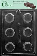 Cybrtrayd AO139 Peanut Butter Cup All Occasions Chocolate Candy Mold, X-Large