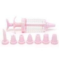 9-Piece Cake Decorating Kit with 8 Icing Syringe Piping Tips Nozzles Set for Kids and Beginners Baking Supplies... N5
