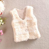 Coat ,BeautyVan Kid Baby Infant Girls Lace Sweet Winter Waistcoat Thick Warm Tops Vest Clothes (5T, Pink) N5